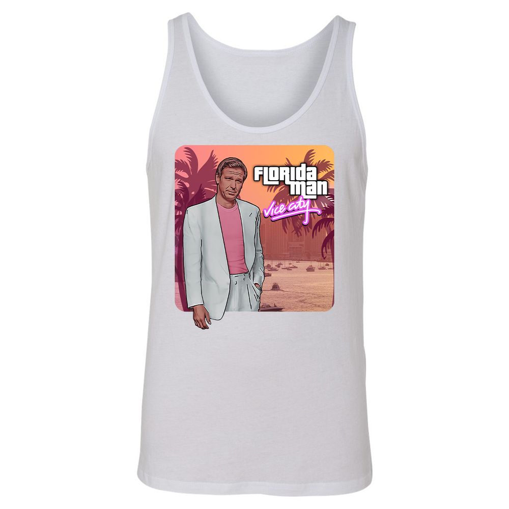Unisex Jersey Tank - KF4AH61W - White - 14