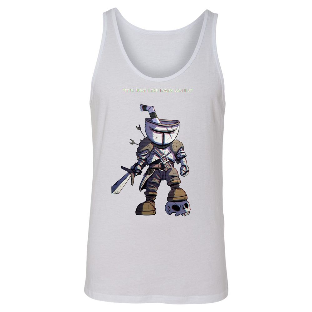 Unisex Jersey Tank - 4DRAGRXK - White - 14