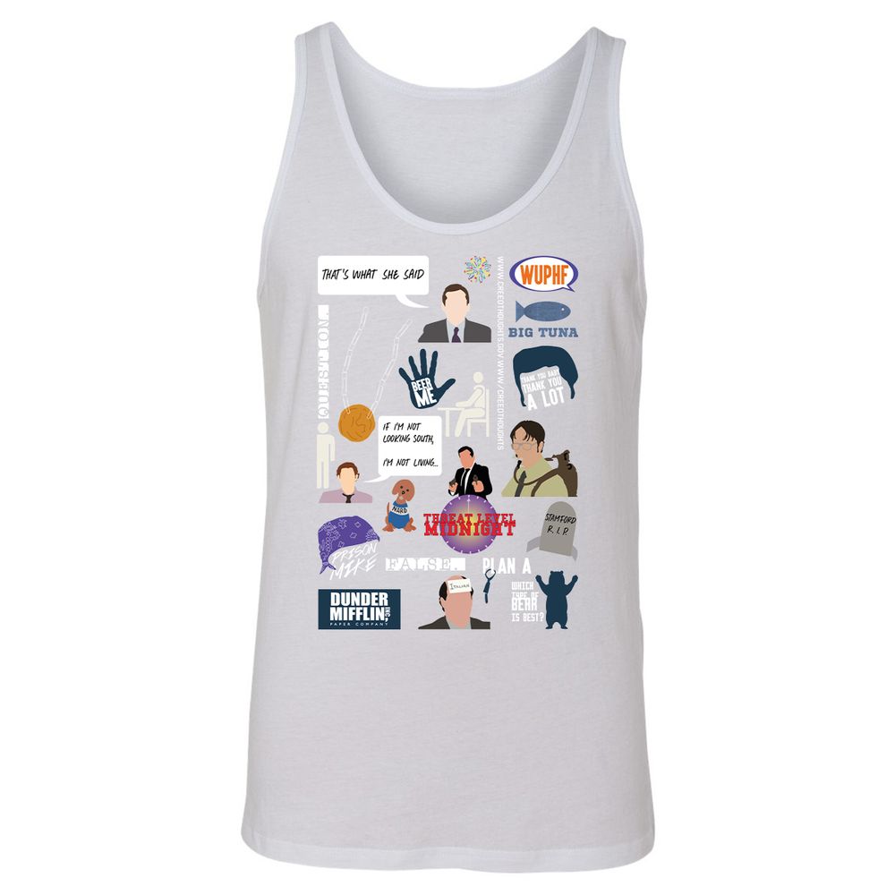 Unisex Jersey Tank - 7S4DZV6B - White - 14