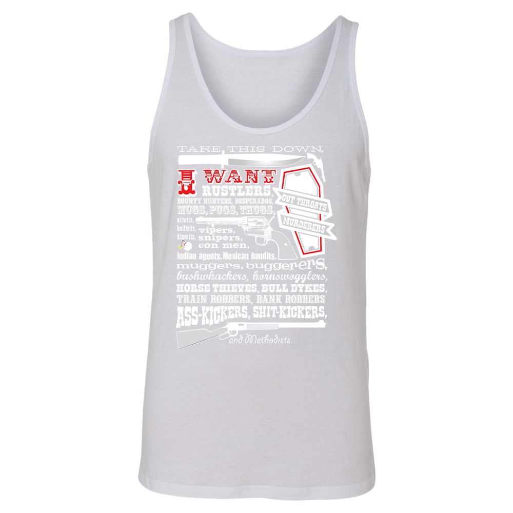 Unisex Jersey Tank - UMA6XXYF - White - 14