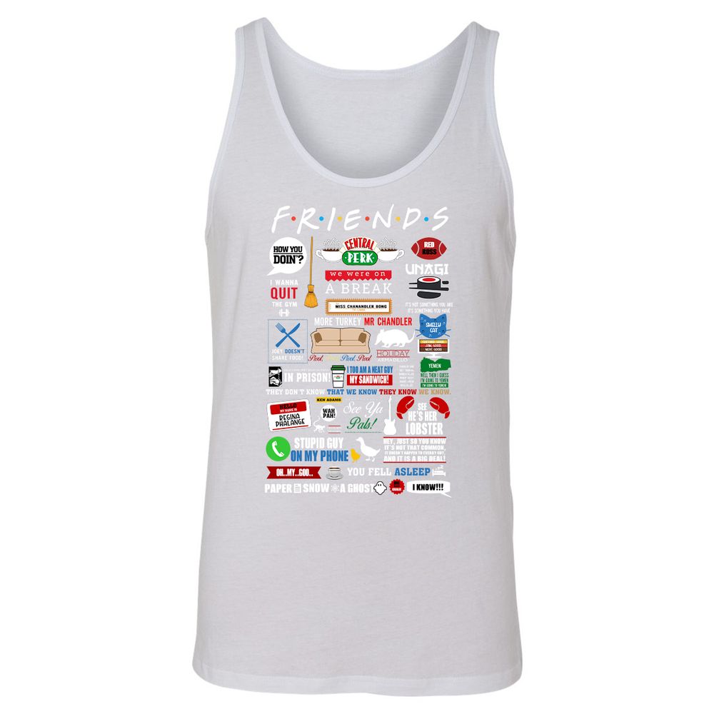 Unisex Jersey Tank - 1M29862G - White - 14