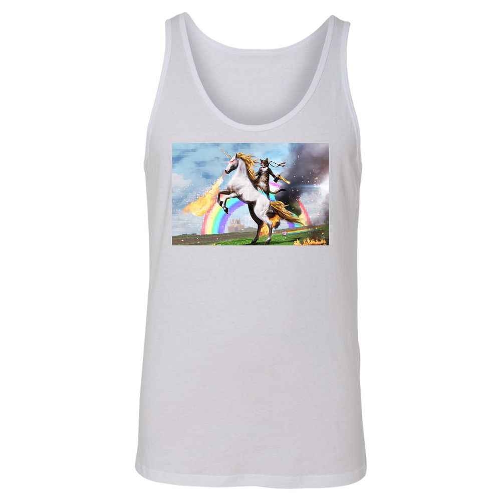 Unisex Jersey Tank - 44BVCE6S - White - 14