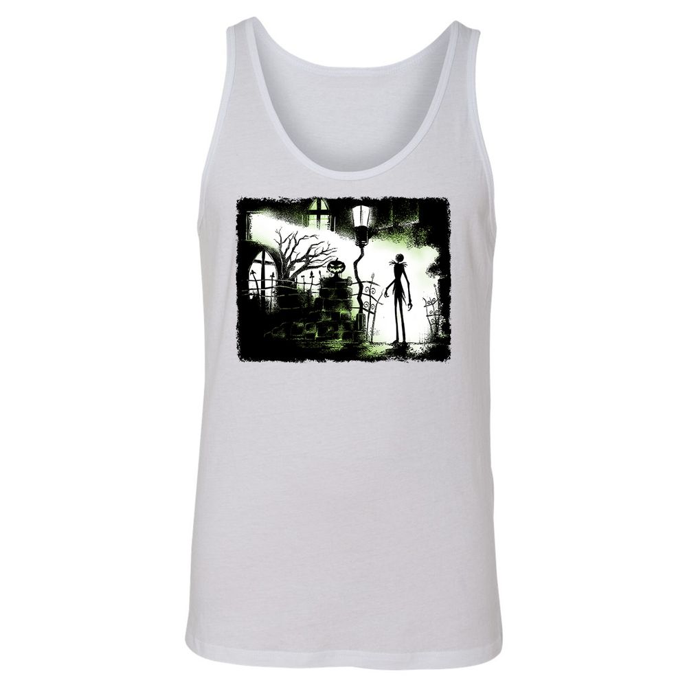 Unisex Jersey Tank - Black - White - 14
