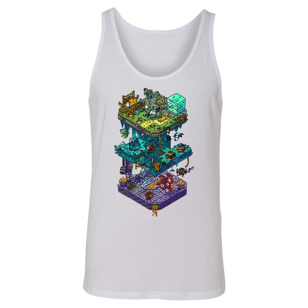 Unisex Jersey Tank - QCRRYWCL - White - 14