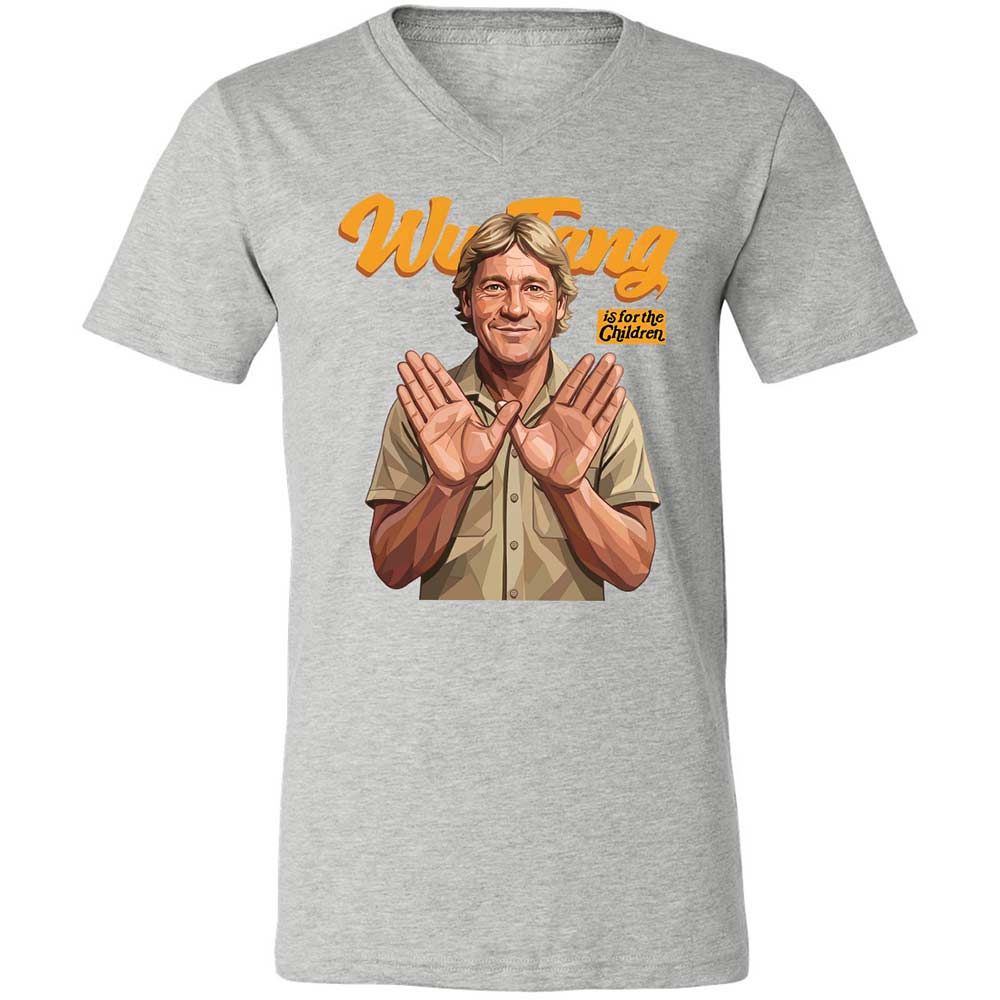 Steve Irwin or the Children - Athletic Heather - 15
