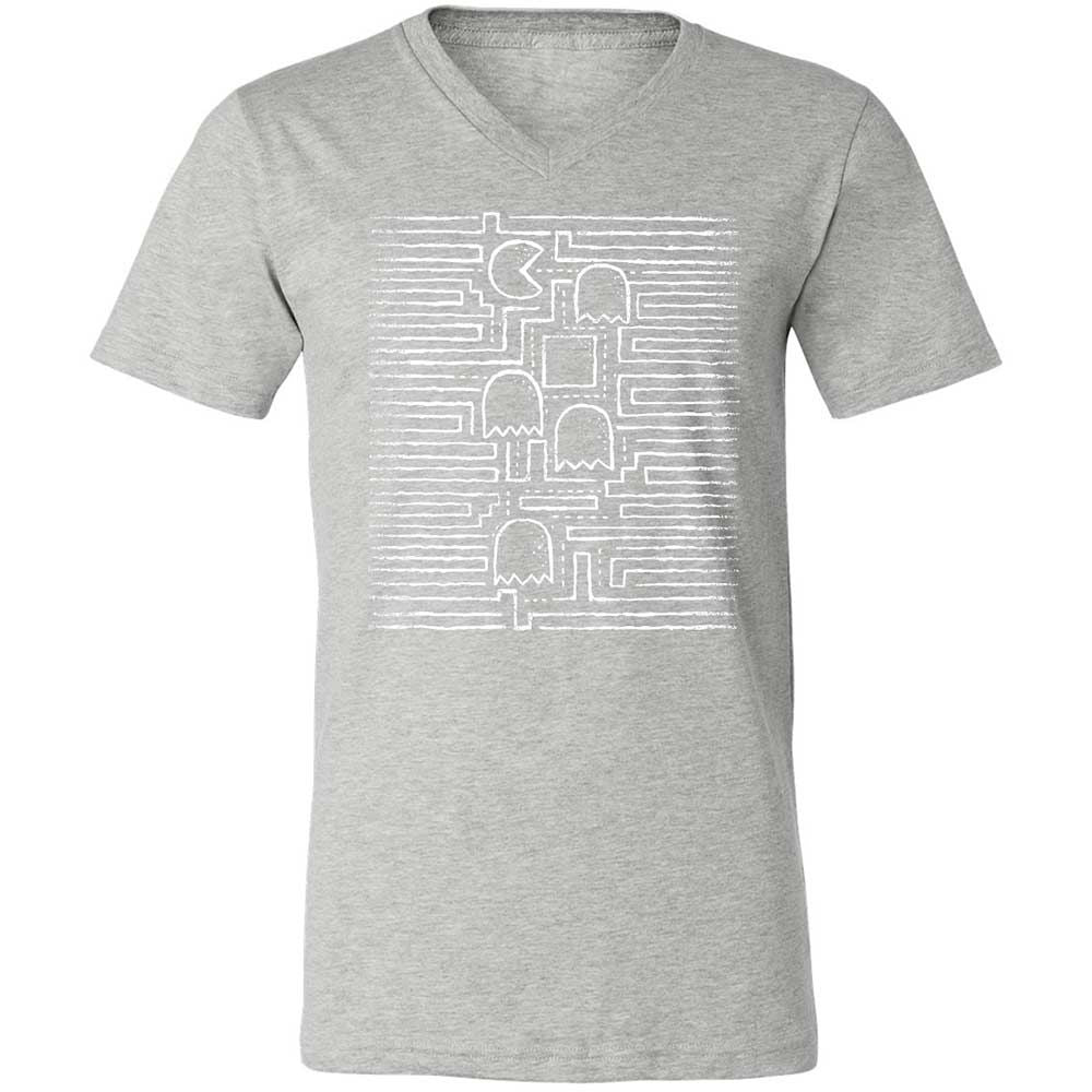 Unisex V-Neck T-Shirt - 8PL4Z4XW - Athletic Heather - 15