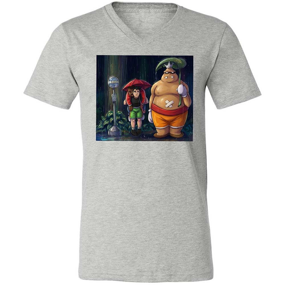 Unisex V-Neck T-Shirt - ZMMYEUBV - Athletic Heather - 15