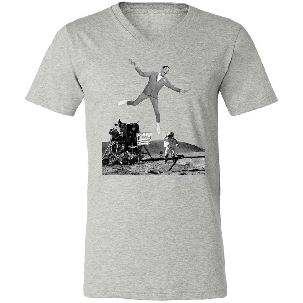 Unisex V-Neck T-Shirt - B3YWWST6 - Athletic Heather - 15