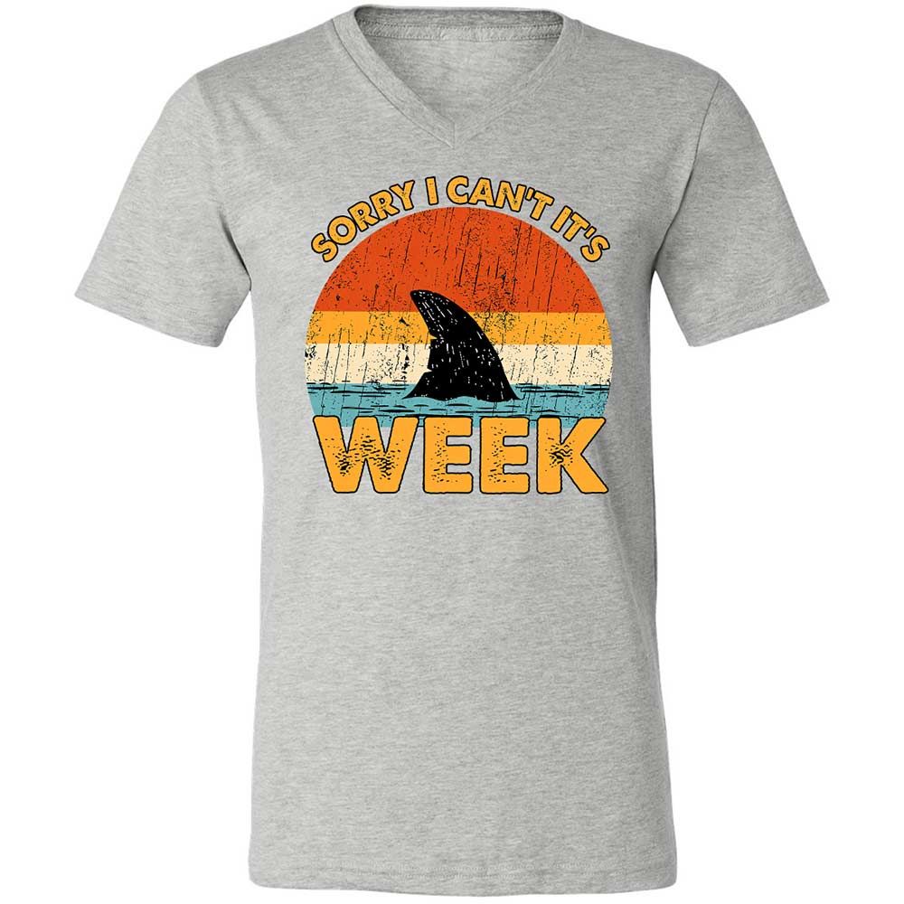 Unisex V-Neck T-Shirt - QJEEKSTK - Athletic Heather - 15