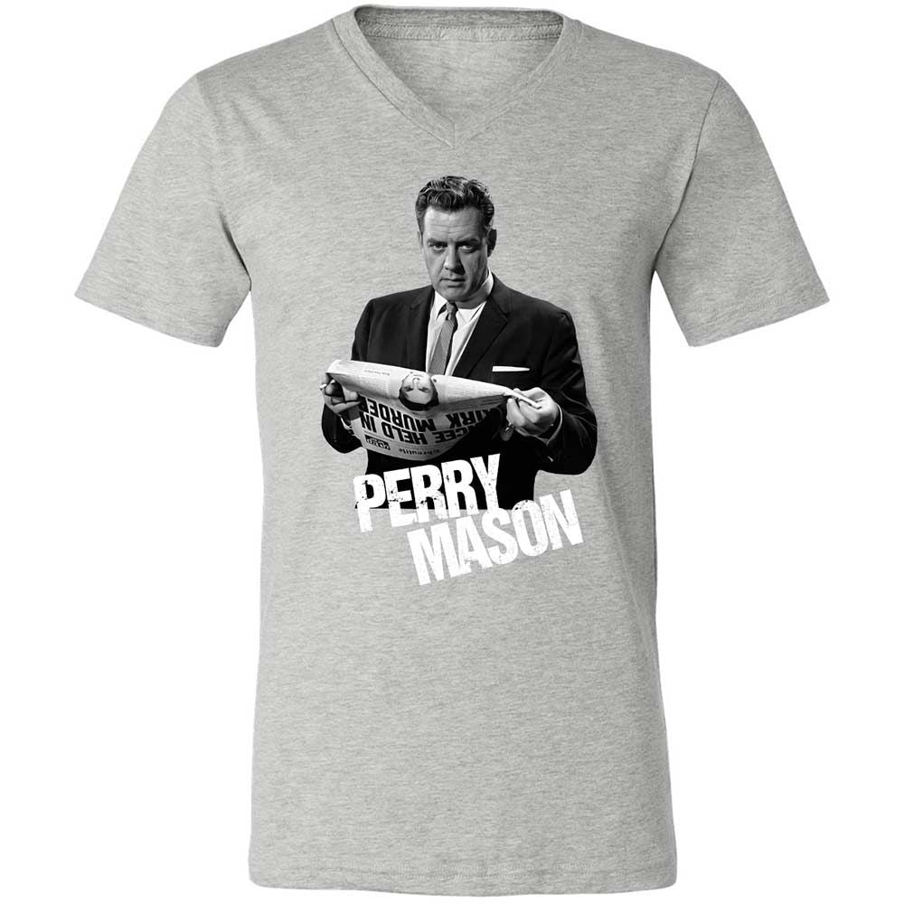 Unisex V-Neck T-Shirt - QFJYY96Z - Athletic Heather - 15