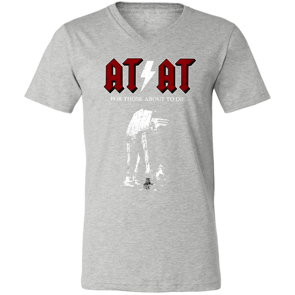 Unisex V-Neck T-Shirt - 71RTAAZU - Athletic Heather - 15