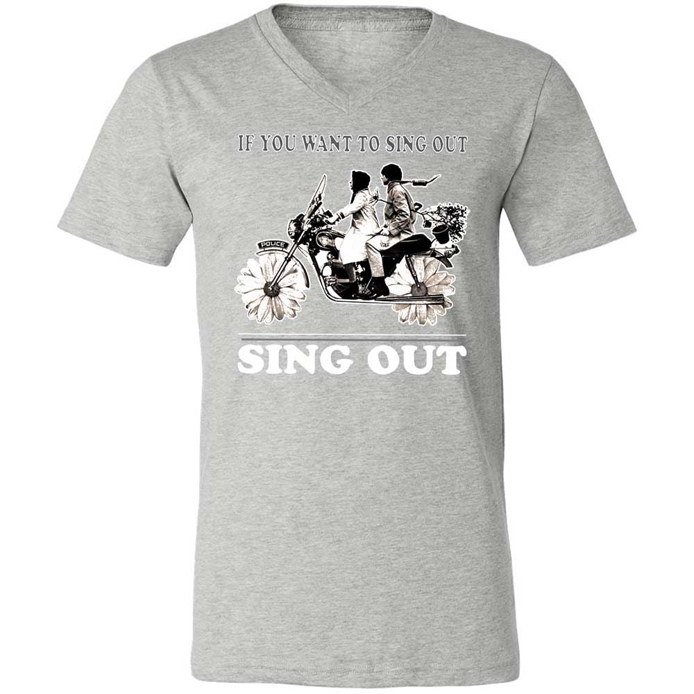 If you want to sing out, sing out - Athletic Heather - 15