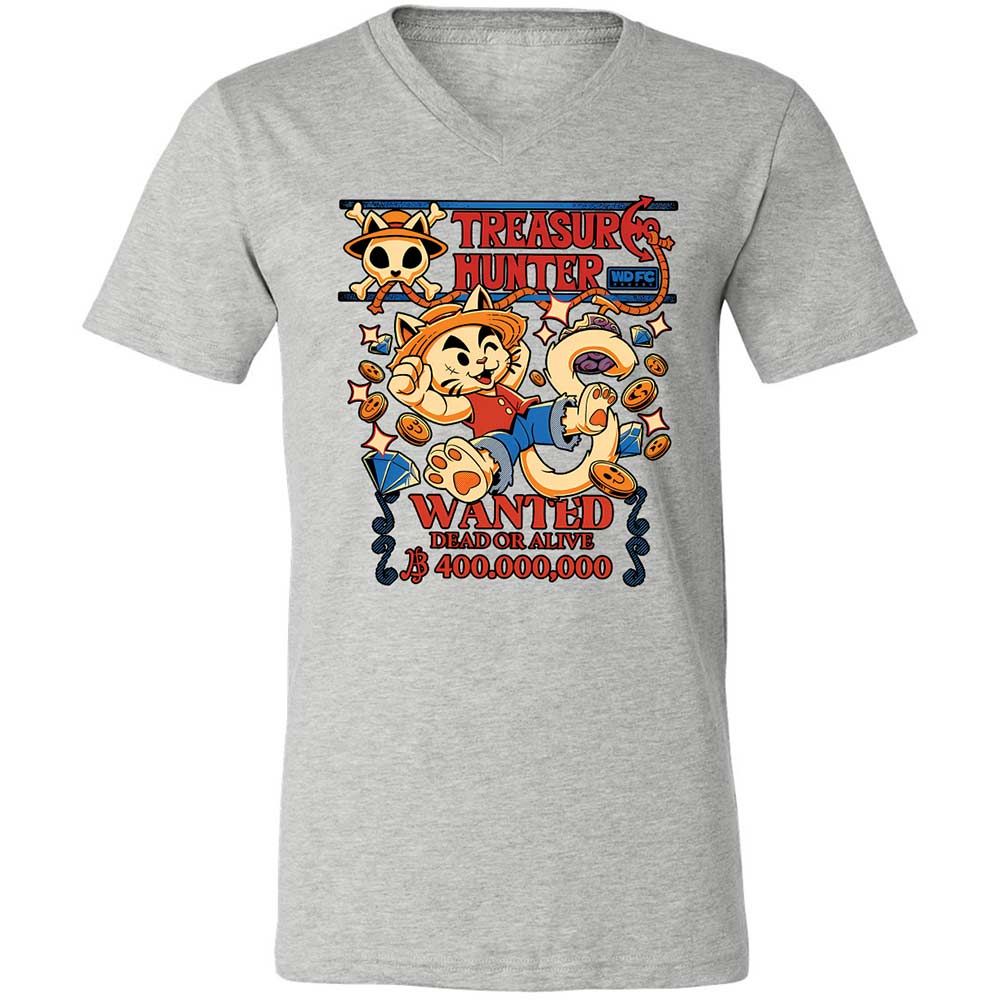 Unisex V-Neck T-Shirt - URXZNLMV - Athletic Heather - 15