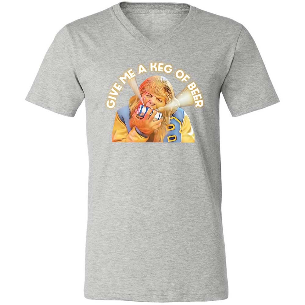 Unisex V-Neck T-Shirt - YBN73GRV - Athletic Heather - 15