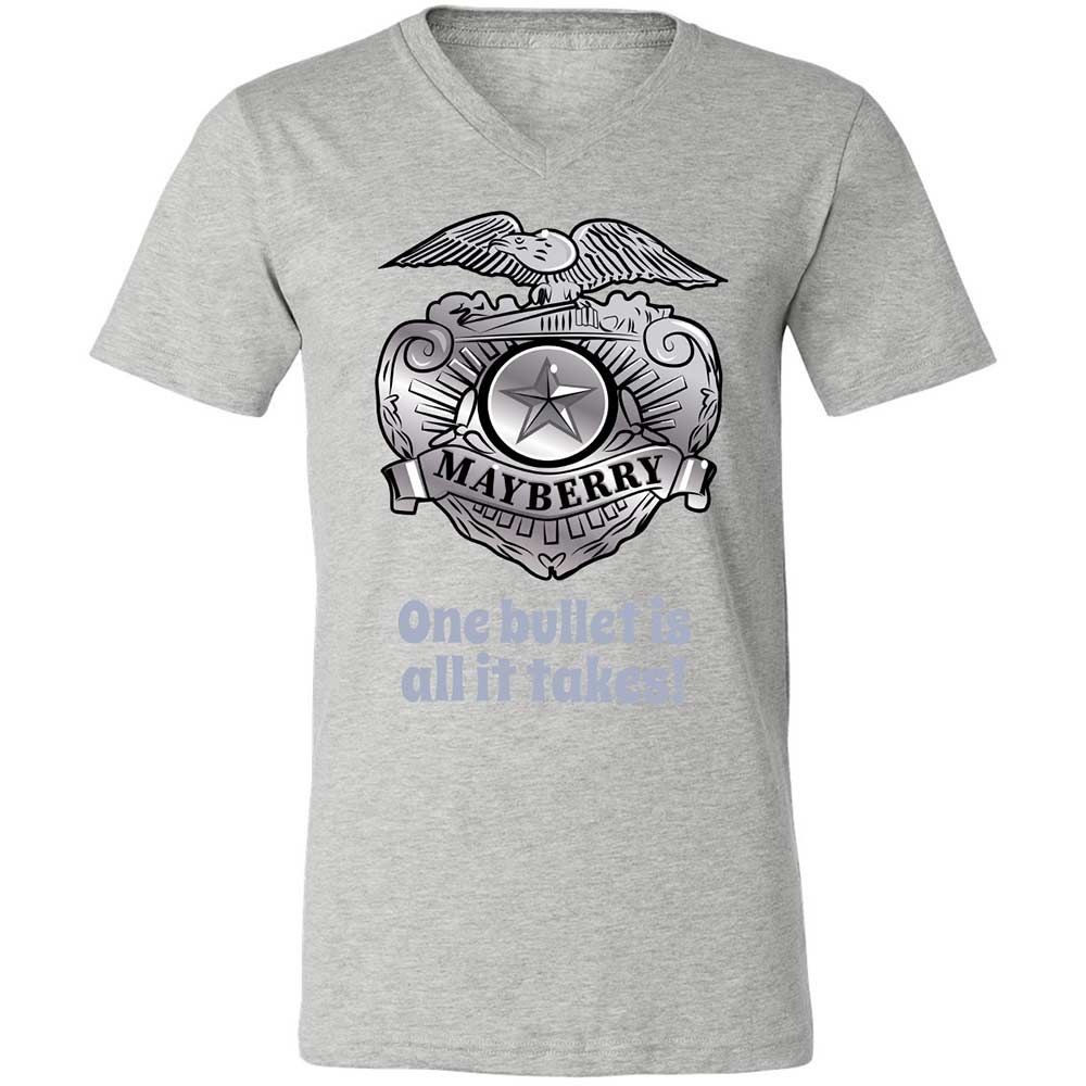 Unisex V-Neck T-Shirt - S3N4JZDA - Athletic Heather - 15