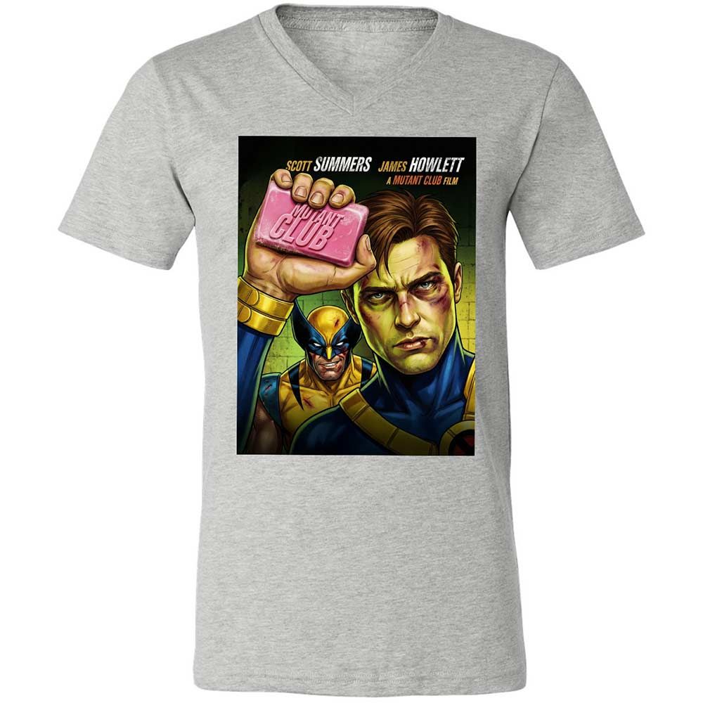 Unisex V-Neck T-Shirt - AUZQ2888 - Athletic Heather - 15