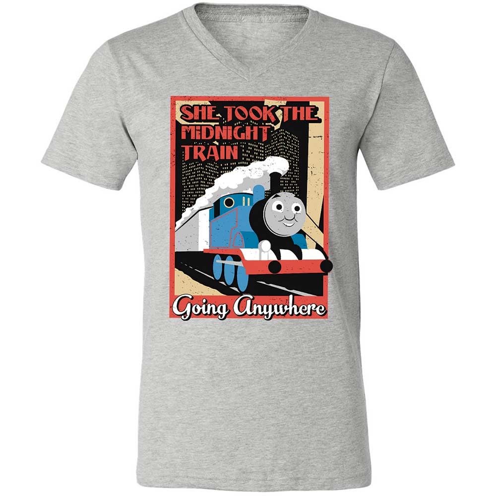 Unisex V-Neck T-Shirt - 4FNZSVWU - Athletic Heather - 15