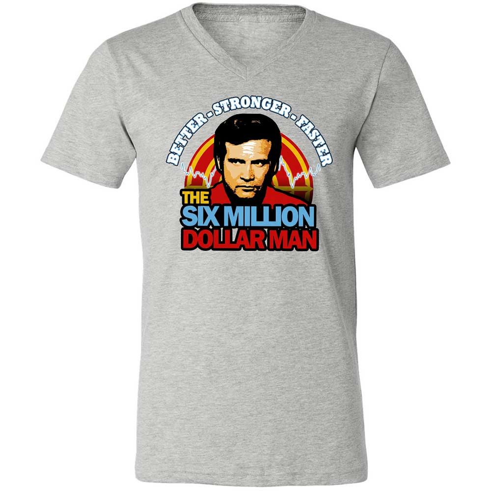 Unisex V-Neck T-Shirt - QSMJH3KN - Athletic Heather - 15