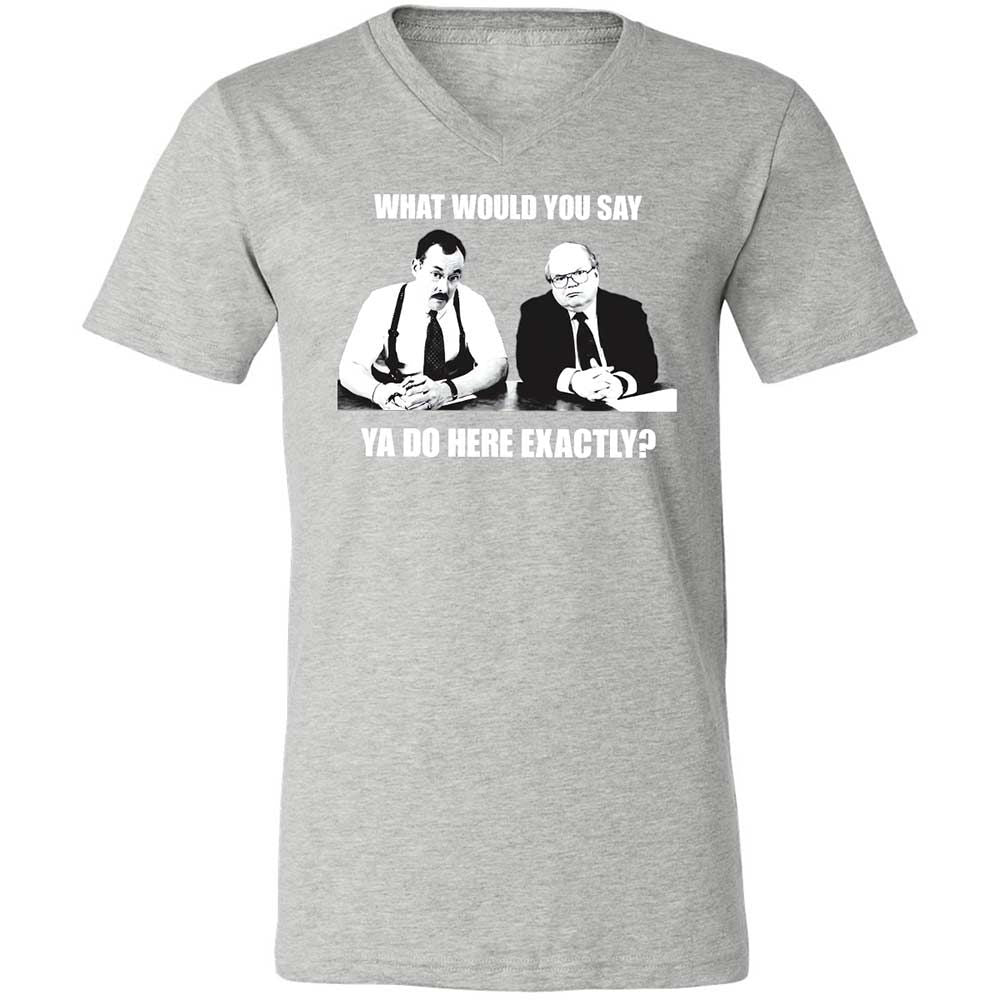 Unisex V-Neck T-Shirt - LJAEUEBJ - Athletic Heather - 15