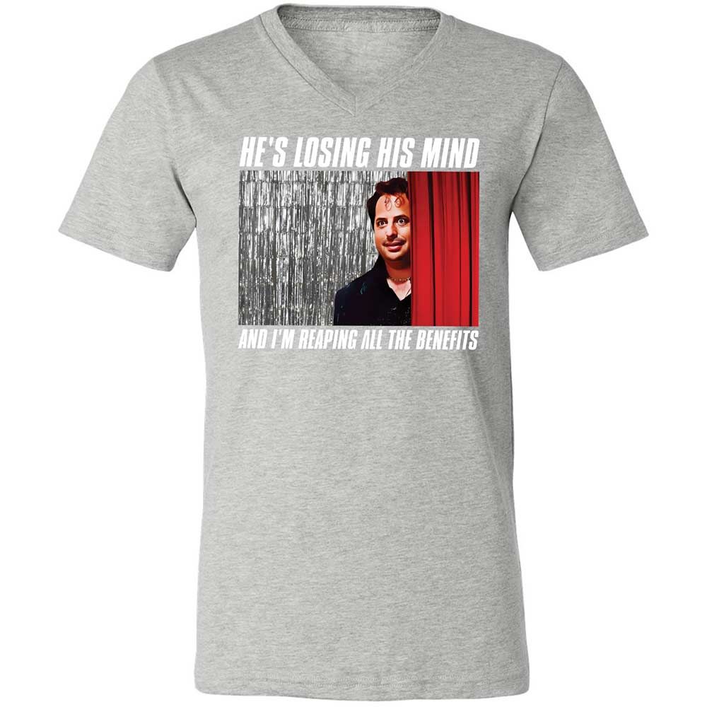 Unisex V-Neck T-Shirt - P4BUF1LH - Athletic Heather - 15