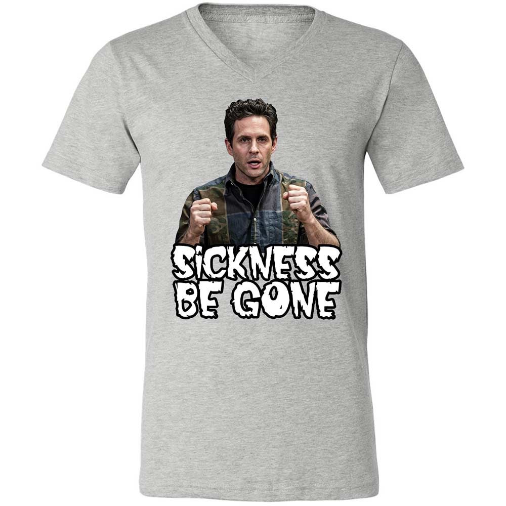 Unisex V-Neck T-Shirt - 5QDSN4E9 - Athletic Heather - 15