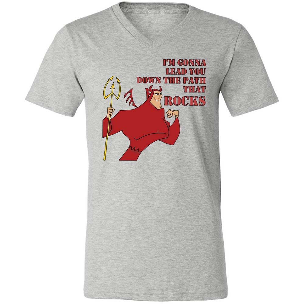 Unisex V-Neck T-Shirt - 7NCTY8E4 - Athletic Heather - 15