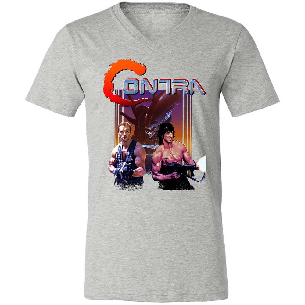 Unisex V-Neck T-Shirt - 9ABJJTBK - Athletic Heather - 15