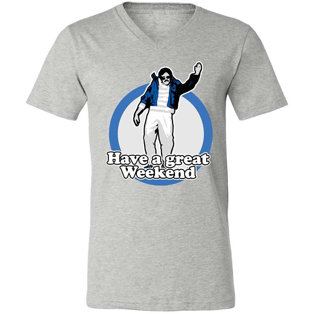 Unisex V-Neck T-Shirt - 2J579DL6 - Athletic Heather - 15
