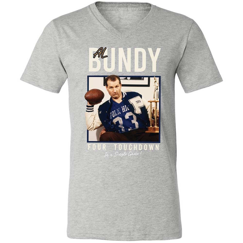 Unisex V-Neck T-Shirt - 285UR1SQ - Athletic Heather - 15