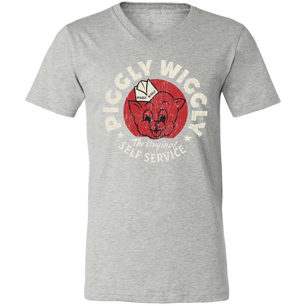 Unisex V-Neck T-Shirt - 3VZJF3VL - Athletic Heather - 15
