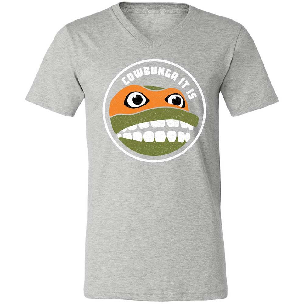 Unisex V-Neck T-Shirt - 7FSP8CW6 - Athletic Heather - 15