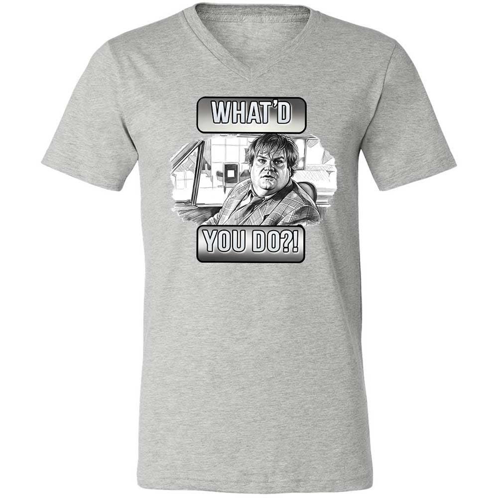Unisex V-Neck T-Shirt - ACU6N5M1 - Athletic Heather - 15