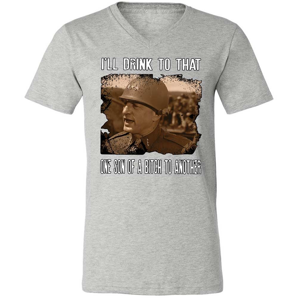 Unisex V-Neck T-Shirt - 4W4V21LE - Athletic Heather - 15