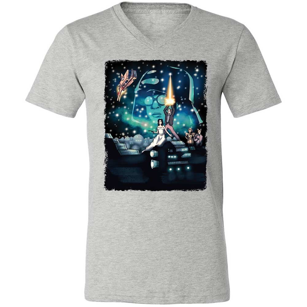 Unisex V-Neck T-Shirt - 5JEGZ8H2 - Athletic Heather - 15