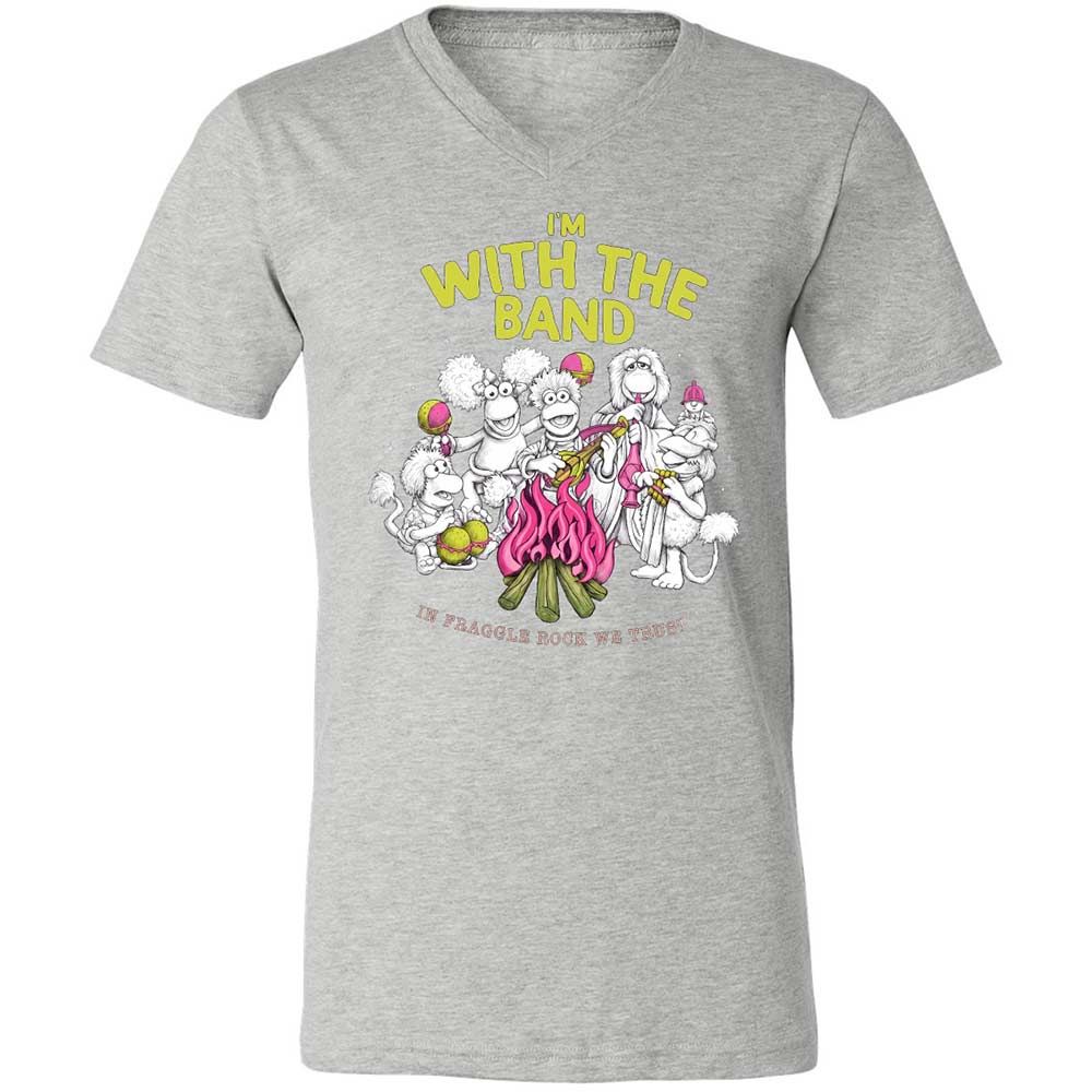 Unisex V-Neck T-Shirt - 87A15QZF - Athletic Heather - 15