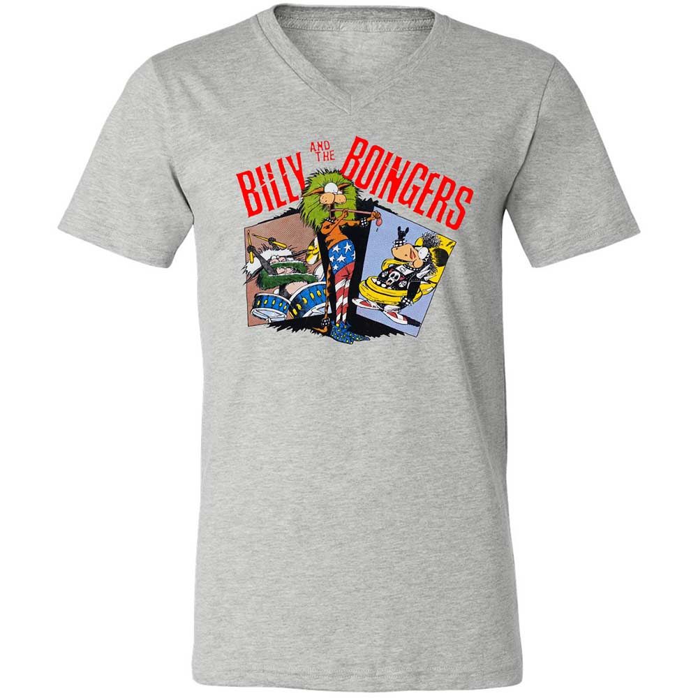 Unisex V-Neck T-Shirt - QX2GADAT - Athletic Heather - 15