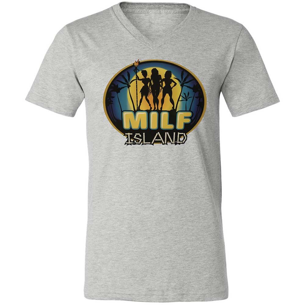 Unisex V-Neck T-Shirt - UDYEMDHJ - Athletic Heather - 15