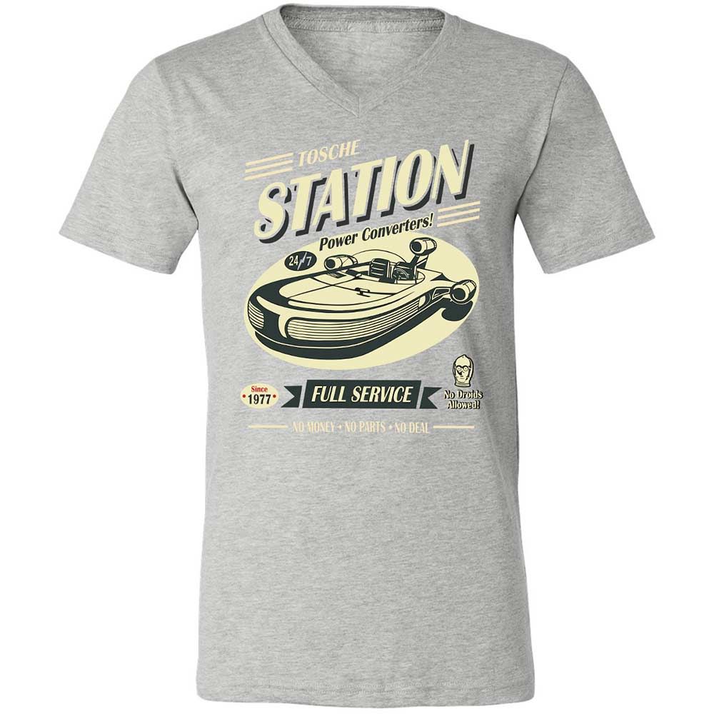 Unisex V-Neck T-Shirt - 83EFXEJU - Athletic Heather - 15