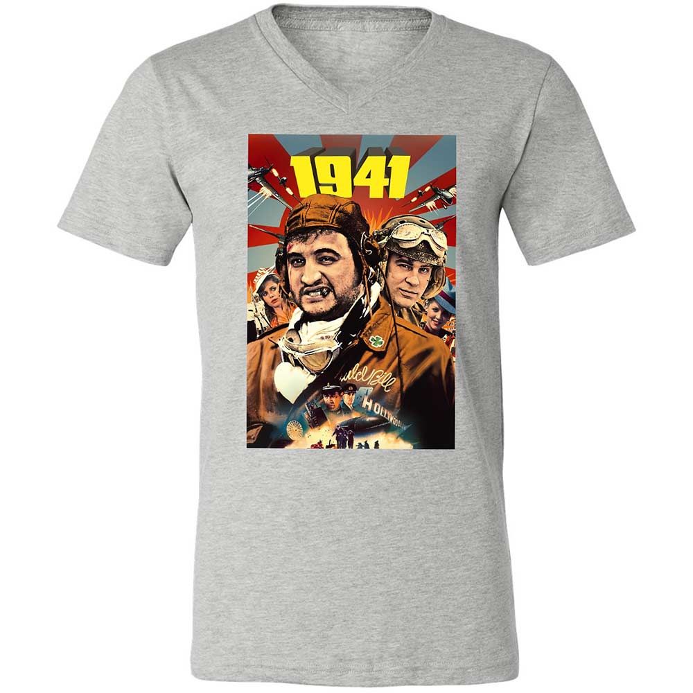 Unisex V-Neck T-Shirt - MW2EC445 - Athletic Heather - 15