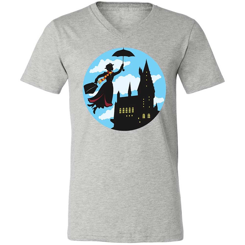 Unisex V-Neck T-Shirt - PAEVQAQF - Athletic Heather - 15