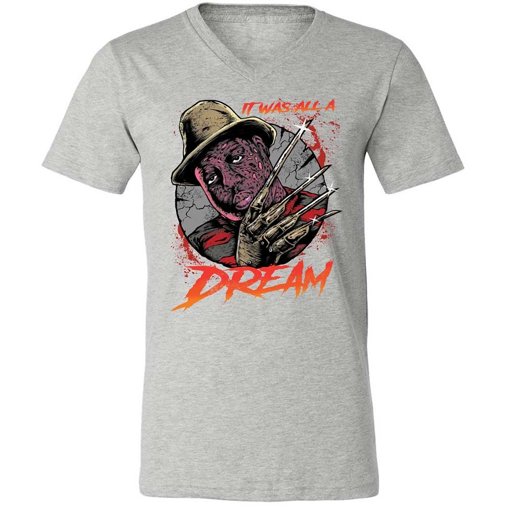Unisex V-Neck T-Shirt - BNMLGRM8 - Athletic Heather - 15