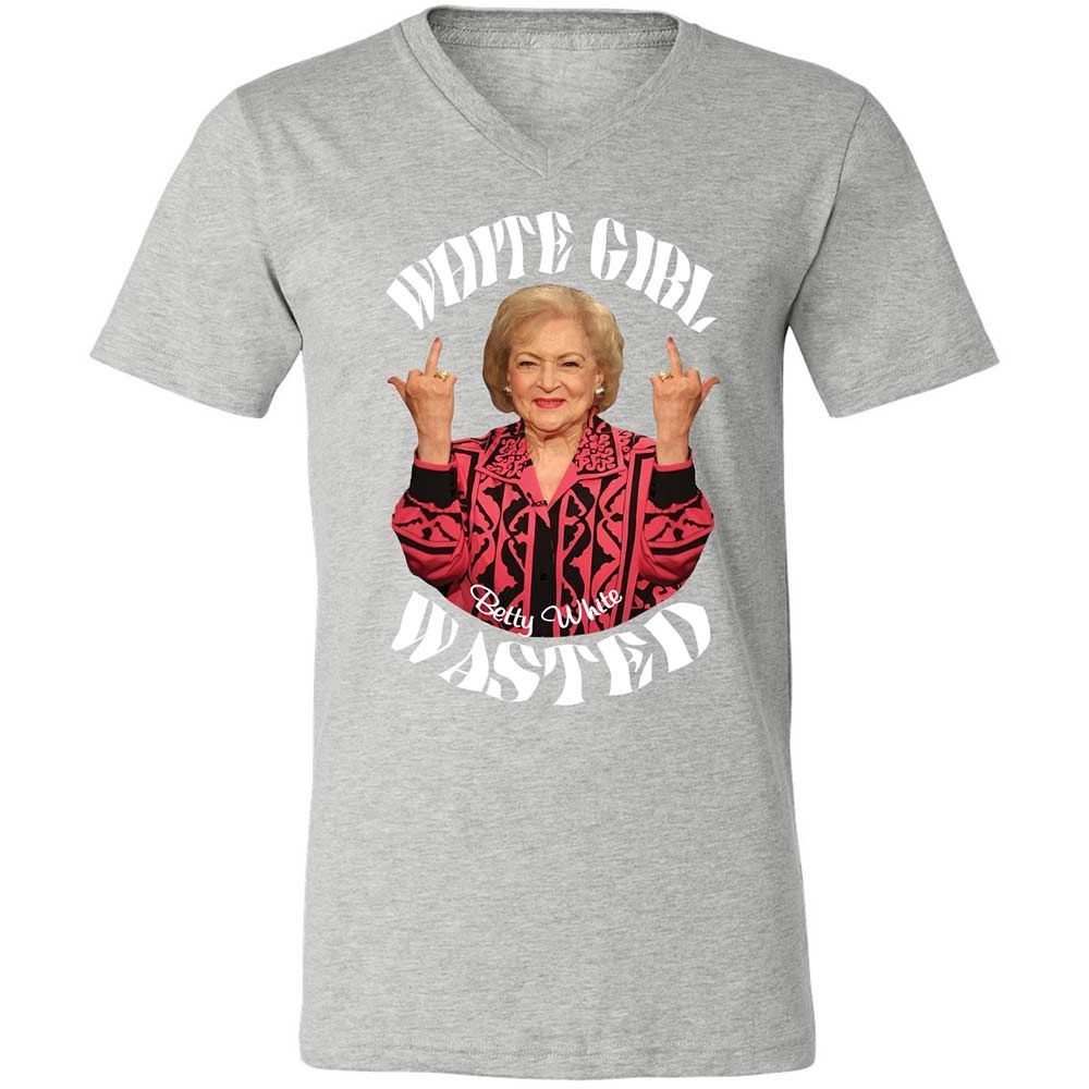 Unisex V-Neck T-Shirt - 5QLRSHA9 - Athletic Heather - 15