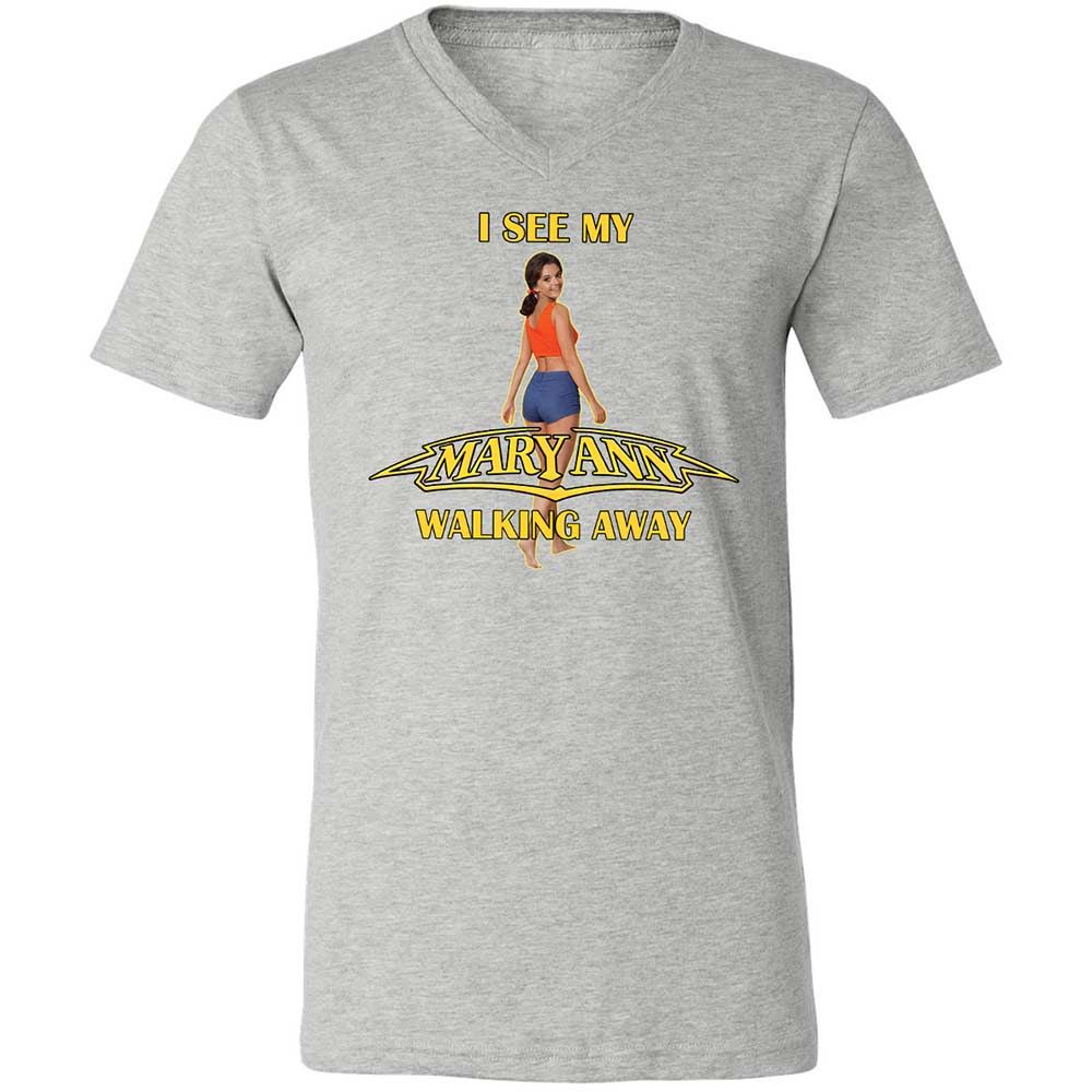 Unisex V-Neck T-Shirt - K8U6GMJ8 - Athletic Heather - 15