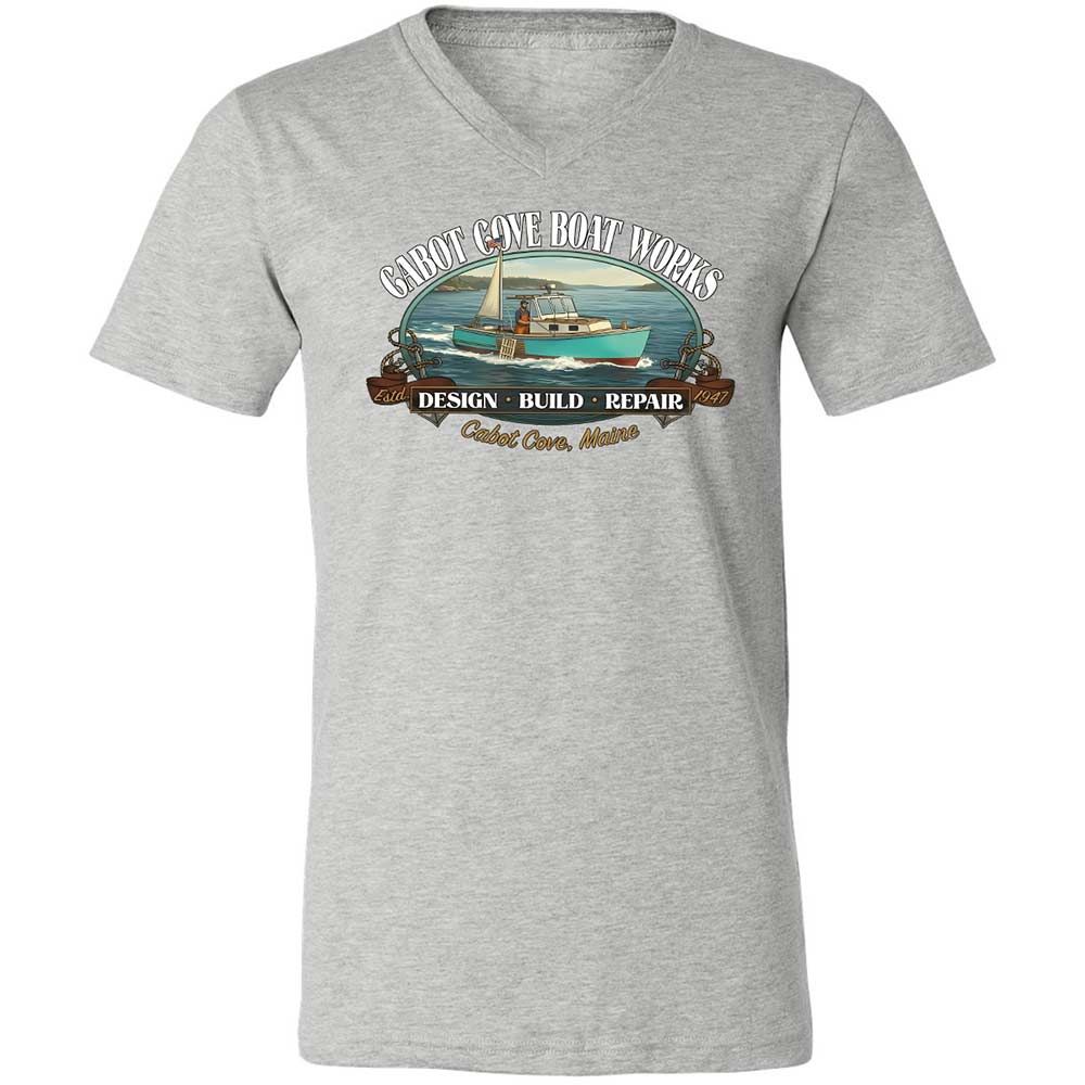 Unisex V-Neck T-Shirt - J2SSQL7E - Athletic Heather - 15