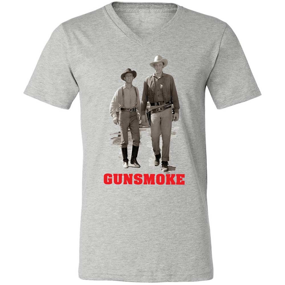 Unisex V-Neck T-Shirt - J6JGGQX9 - Athletic Heather - 15
