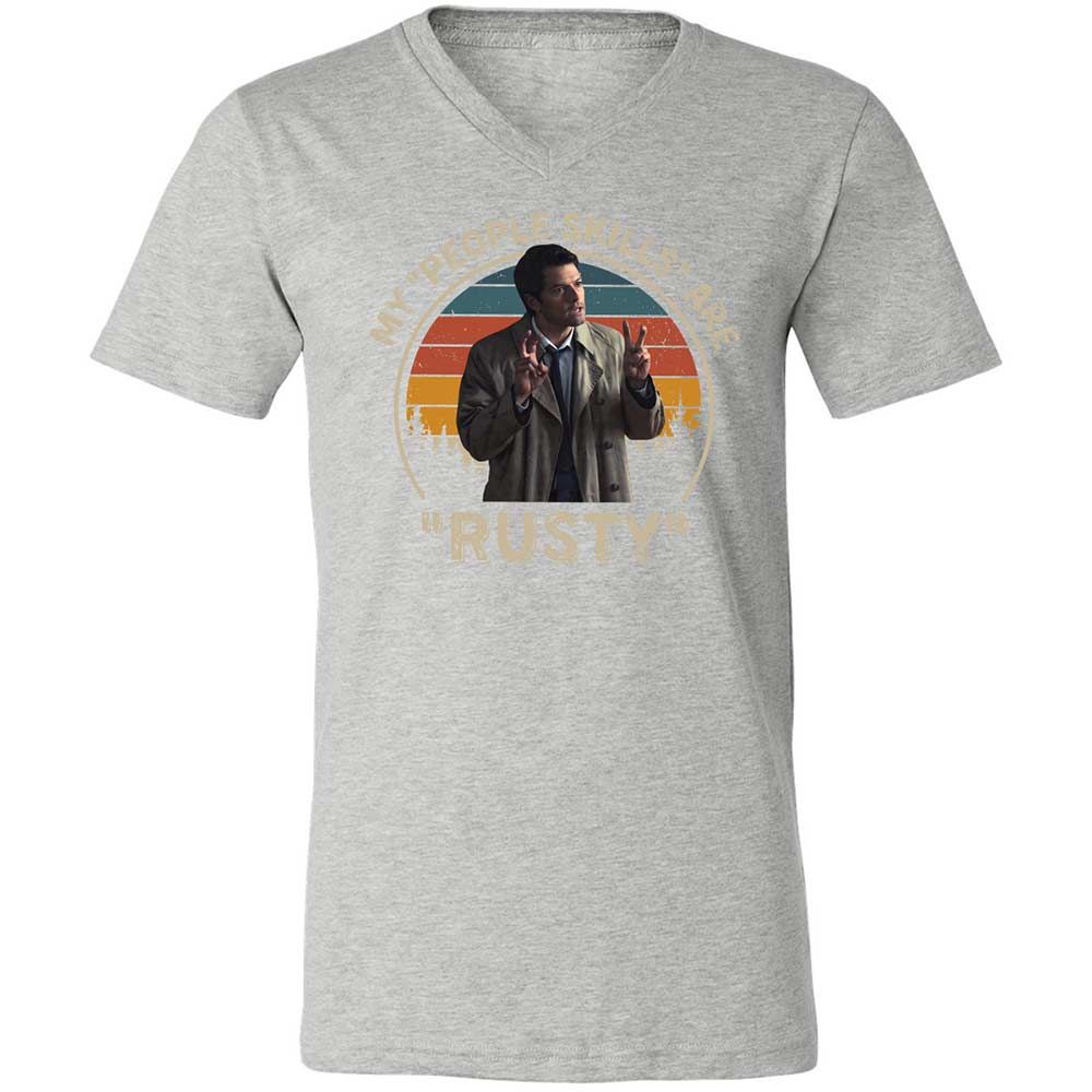 Unisex V-Neck T-Shirt - LGF22UEF - Athletic Heather - 15