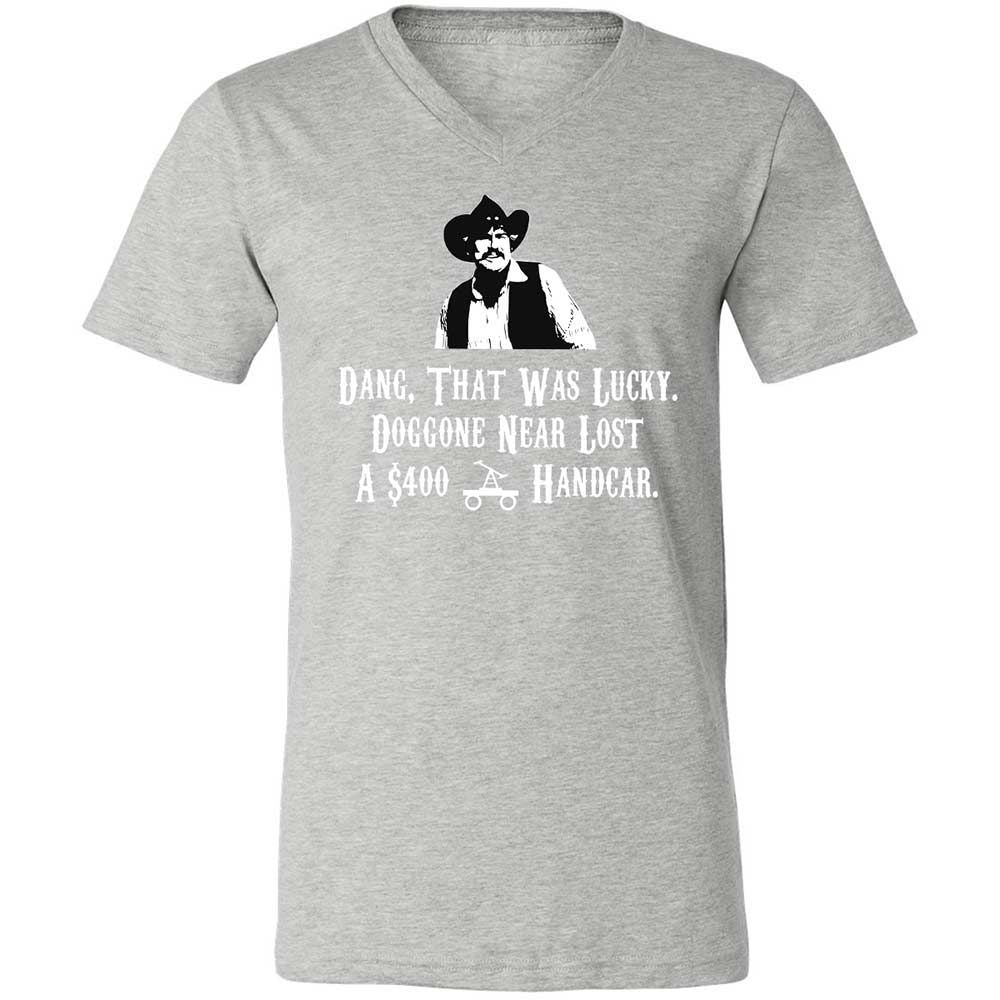 Unisex V-Neck T-Shirt - KBSZ9NKJ - Athletic Heather - 15