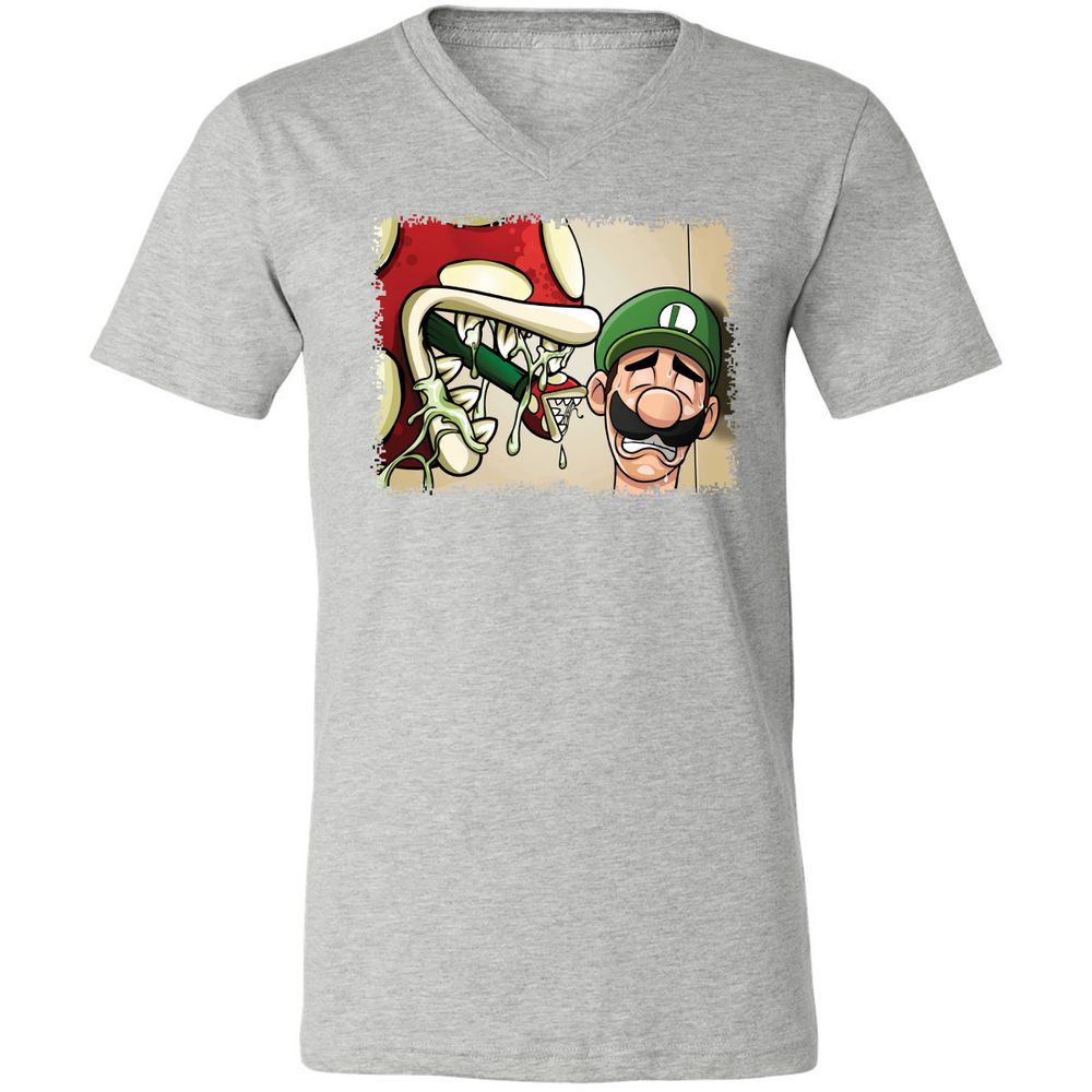 Unisex V-Neck T-Shirt - XJW8PZVB - Athletic Heather - 15