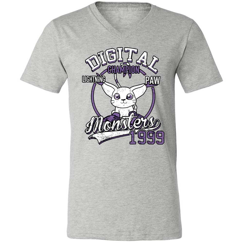 Unisex V-Neck T-Shirt - PQGXRYLZ - Athletic Heather - 15
