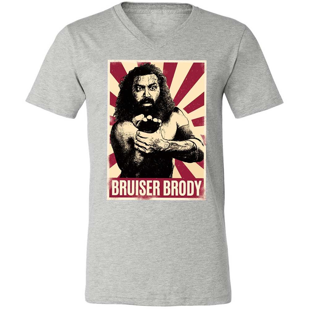 Unisex V-Neck T-Shirt - EMWXBR79 - Athletic Heather - 15